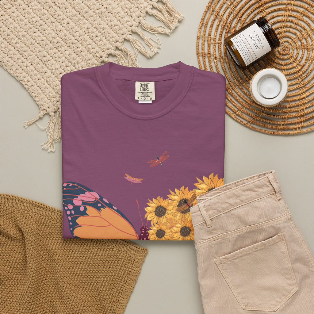 butterfly Garment-Dyed T-shirt